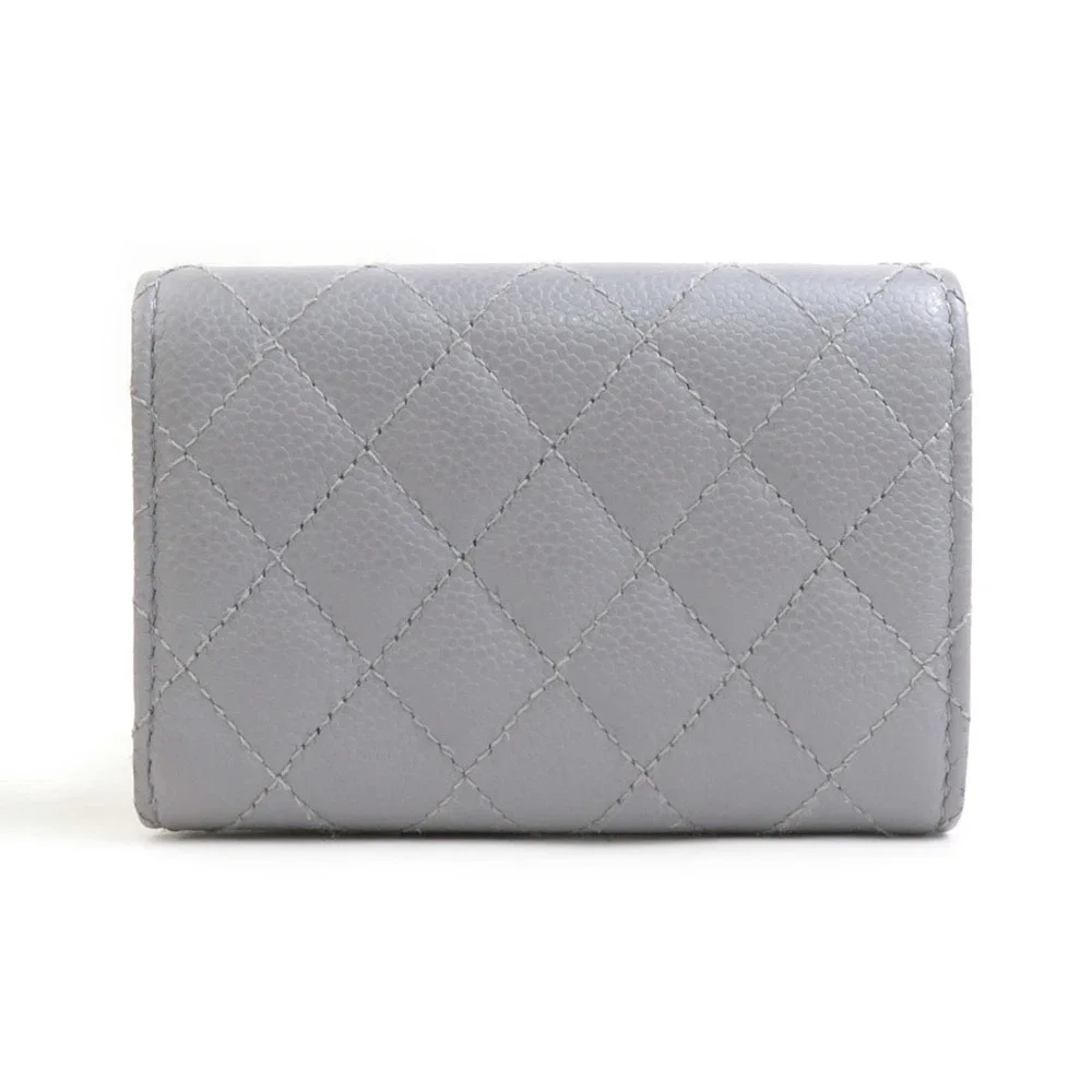 CHANEL gray caviar
